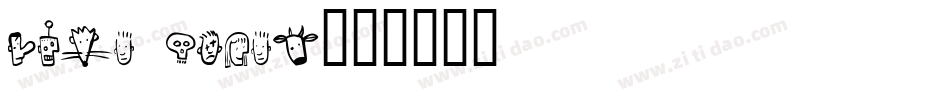Crud Heads字体转换